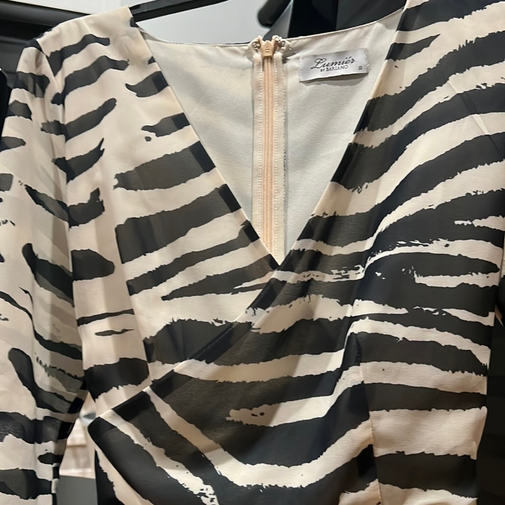 Stylish Lumiere zebra print dress